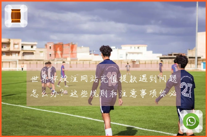世界杯投注网站充值提款遇到问题怎么办？这些规则和注意事项你必须了解